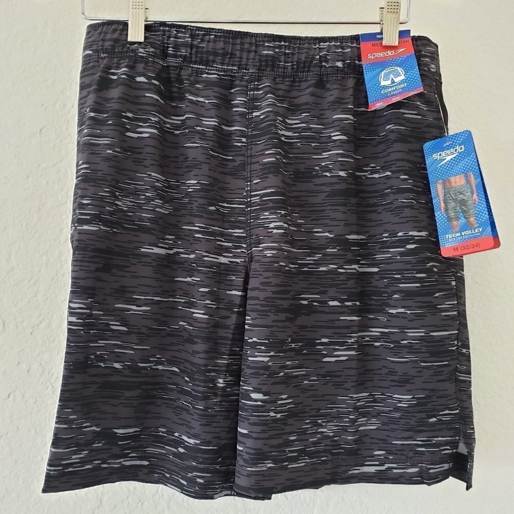 NWT Speedo Board Short Tech Volley W/Hydroliner - Size M